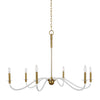 CC1326BBS Hanover 6 Light Chandelier | Alternate Image