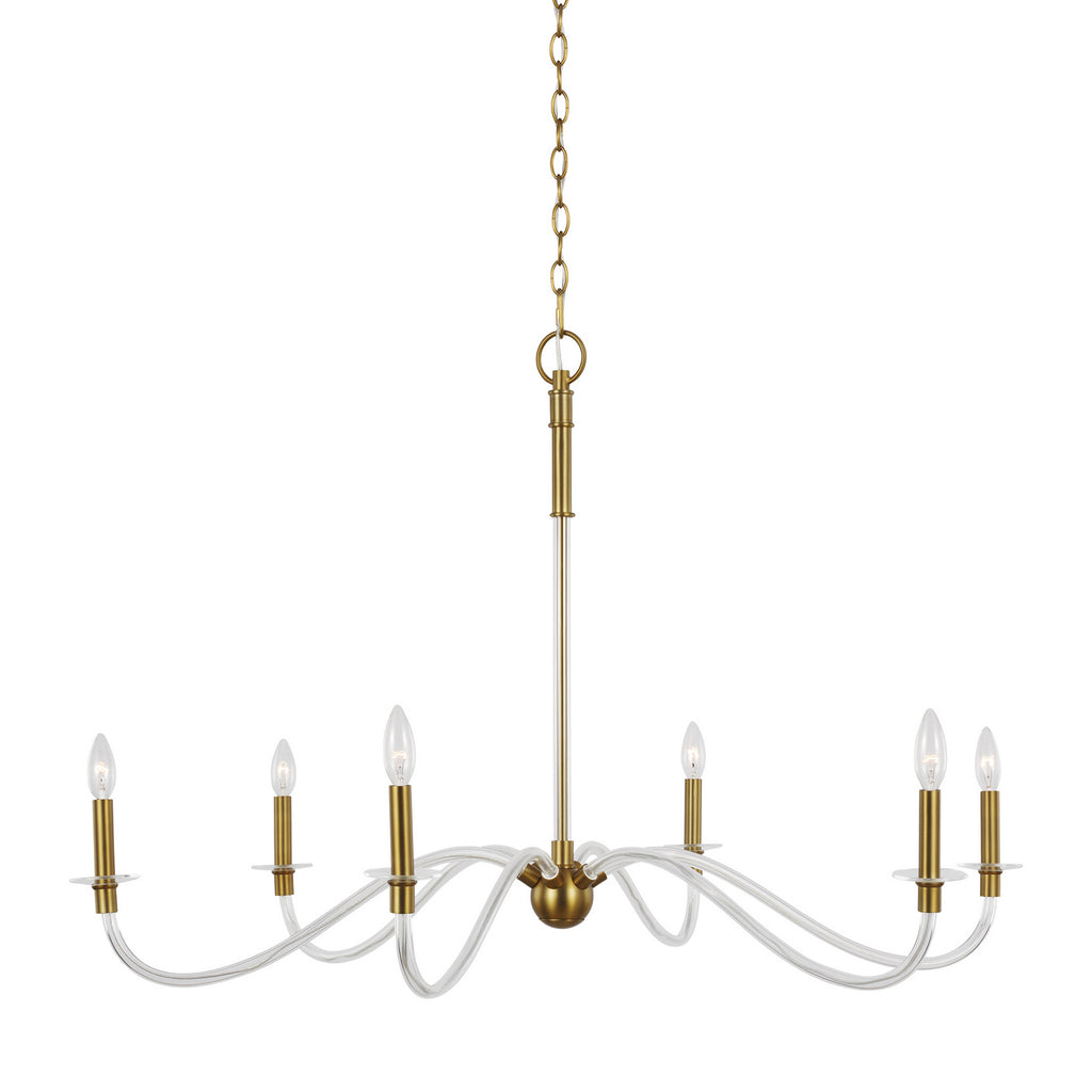 CC1326BBS Hanover 6 Light Chandelier | Alternate Image