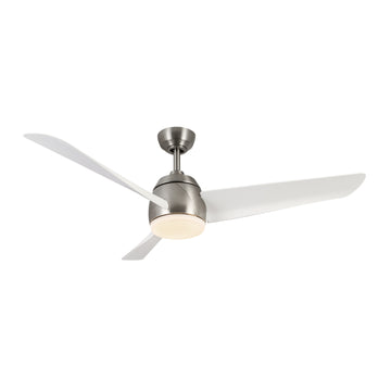 Brushed Nickel/Matte White