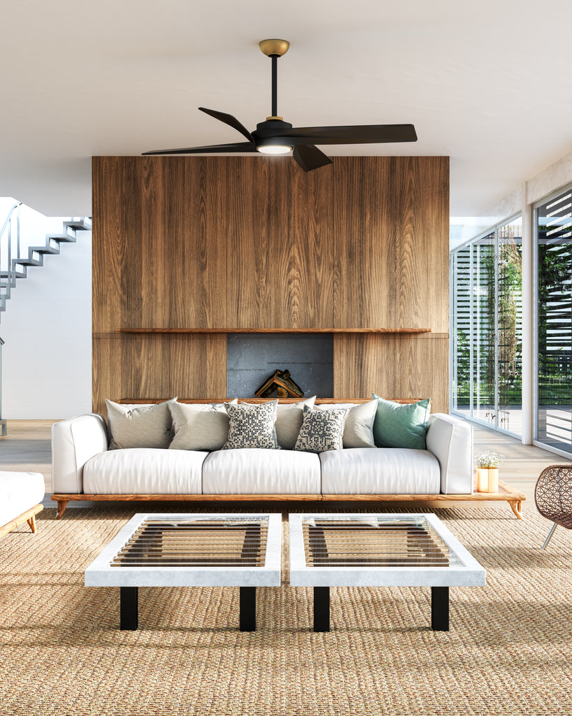 CF96956-BG Ryan Pauly Horizon 1 Light Ceiling Fan | Lifestyle Image