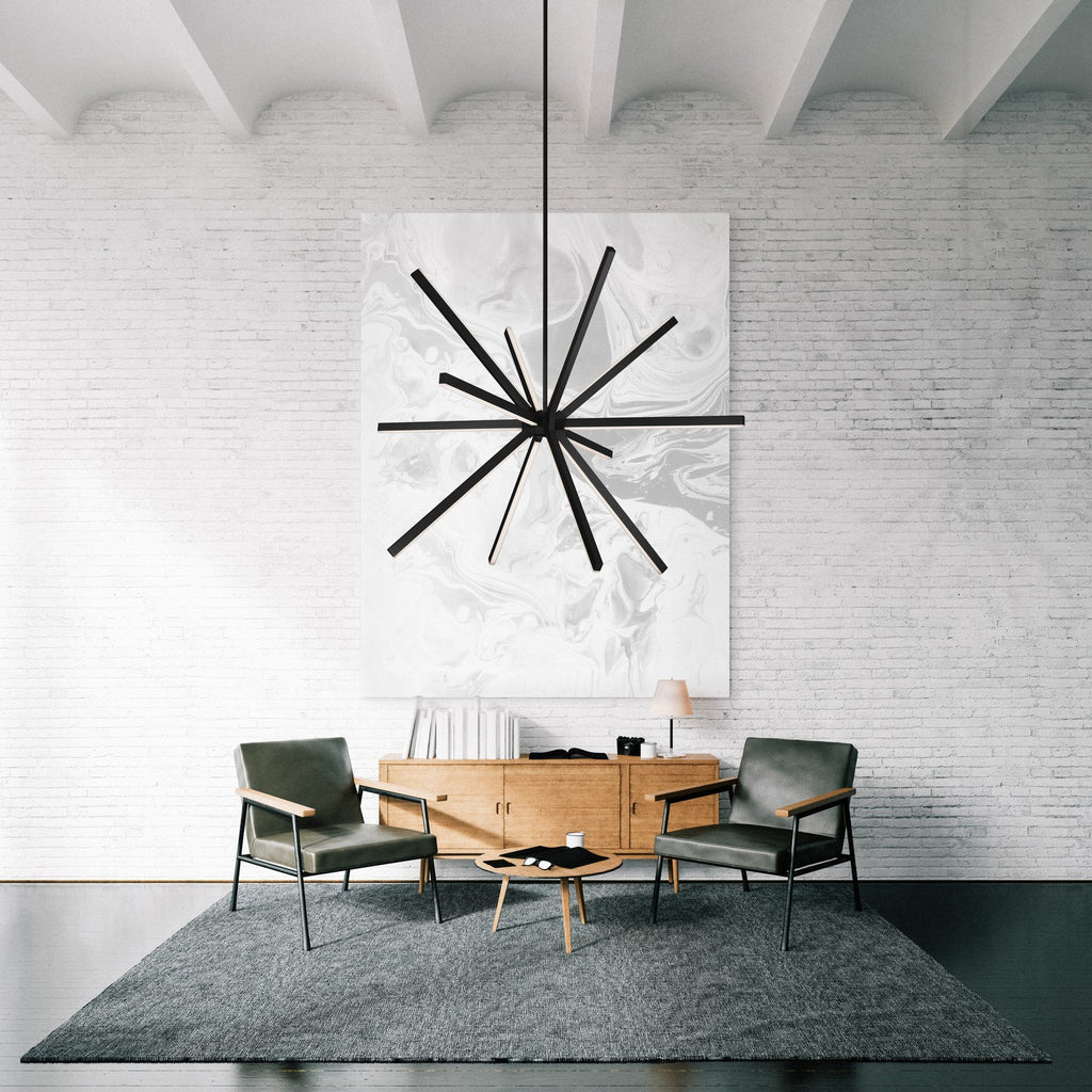 CH14348-BK Sirius 1 Light Chandelier | Lifestyle Image