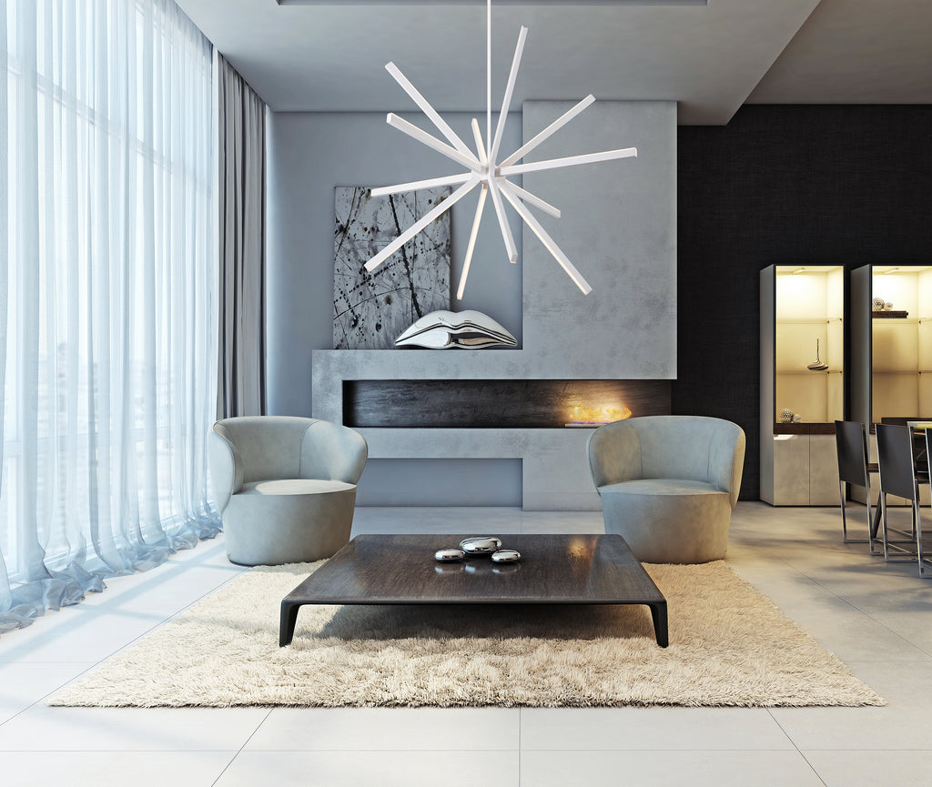 CH14348-WH Sirius 1 Light Chandelier | Lifestyle Image