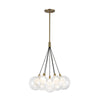 CH3117-BG Bolla 1 Light Chandelier | Main Image