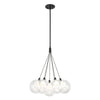 CH3117-BK Bolla 1 Light Chandelier | Main Image