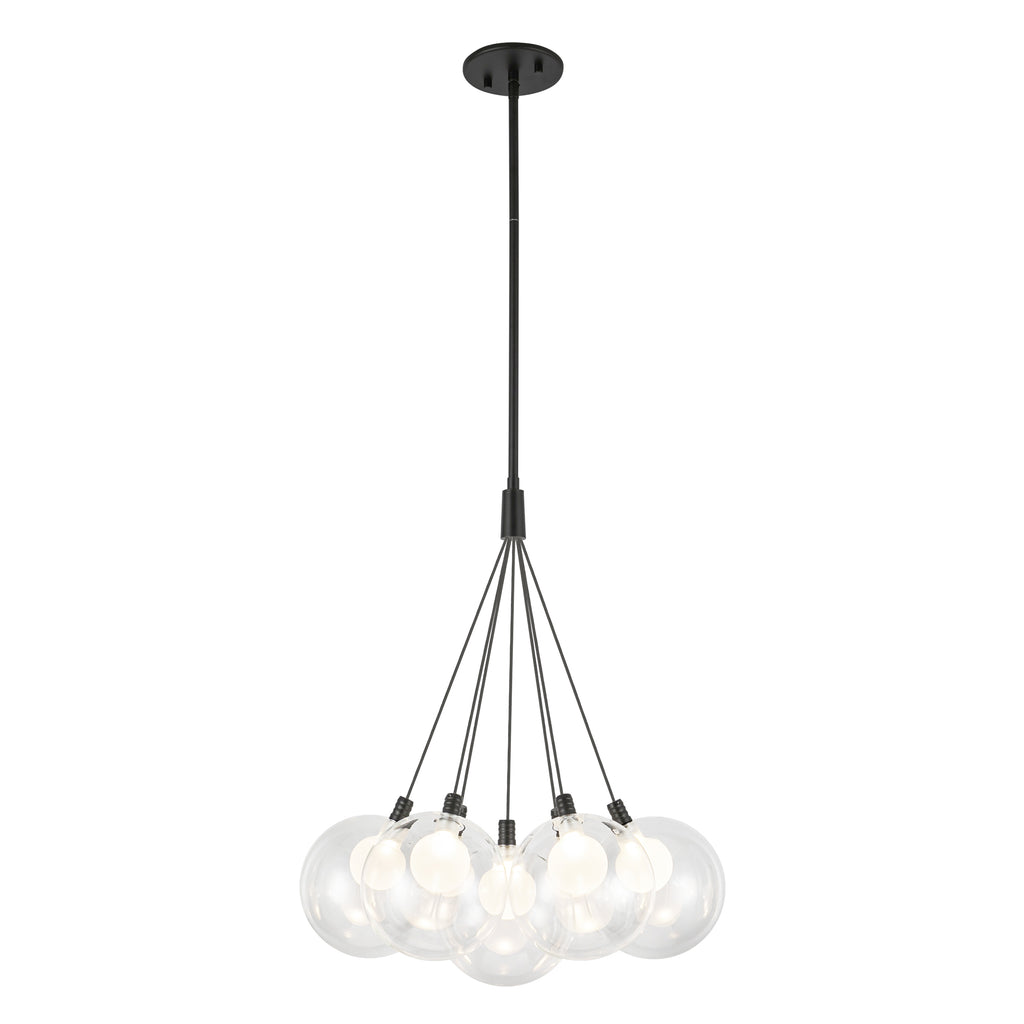 CH3117-BK Bolla 1 Light Chandelier | Main Image
