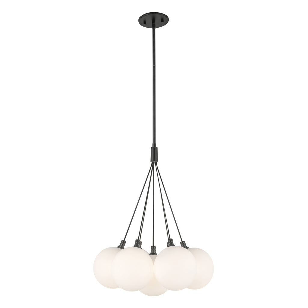 CH3117-BK/OP Bolla 1 Light Chandelier | Main Image