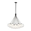 CH3128-BK Bolla 1 Light Chandelier | Main Image