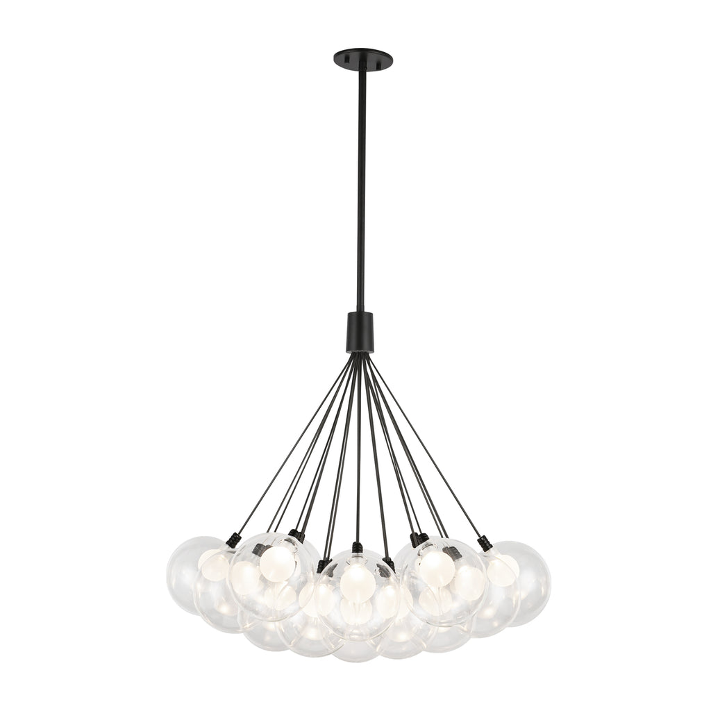 CH3128-BK Bolla 1 Light Chandelier | Main Image