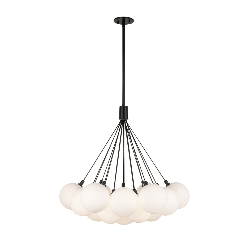CH3128-BK/OP Bolla 1 Light Chandelier | Main Image