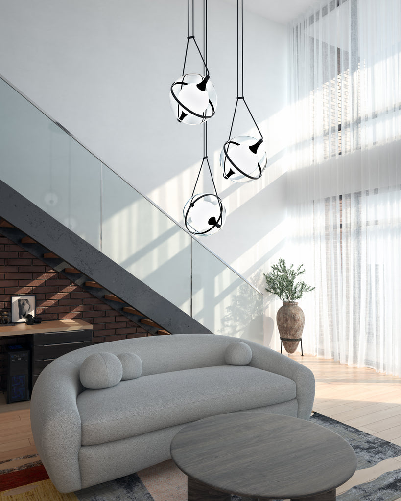 CH76728-BK Ryan Pauly Aries 1 Light Chandelier | Lifestyle Image