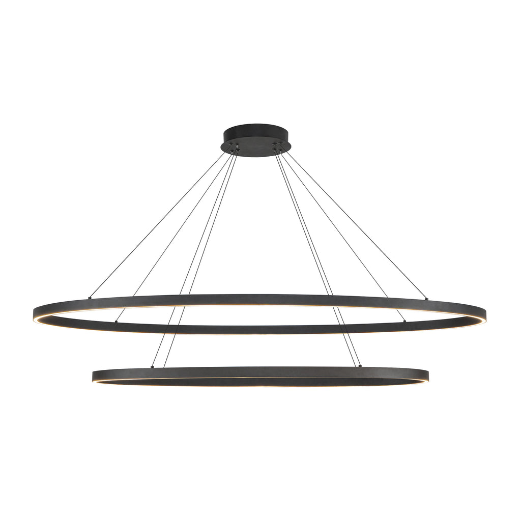 CH79253-BK Ovale 1 Light Chandelier | Main Image