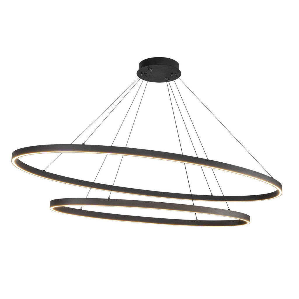 CH79253-BK Ovale 1 Light Chandelier | Alternate Image