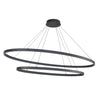 CH79253-BK Ovale 1 Light Chandelier | Alternate Image