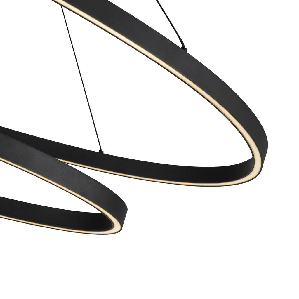 CH79253-BK Ovale 1 Light Chandelier | Alternate Image