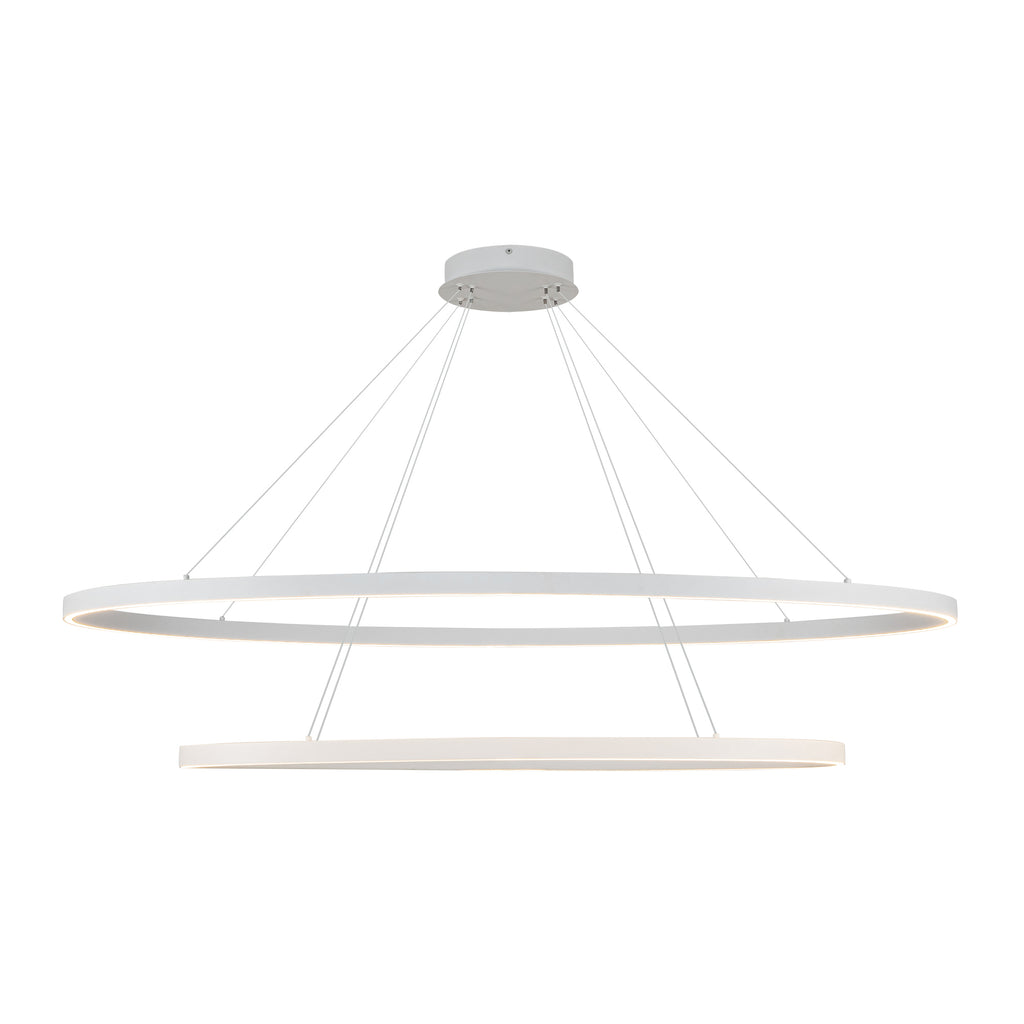 CH79253-WH Ovale 1 Light Chandelier | Main Image