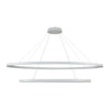 CH79253-WH Ovale 1 Light Chandelier | Alternate Image