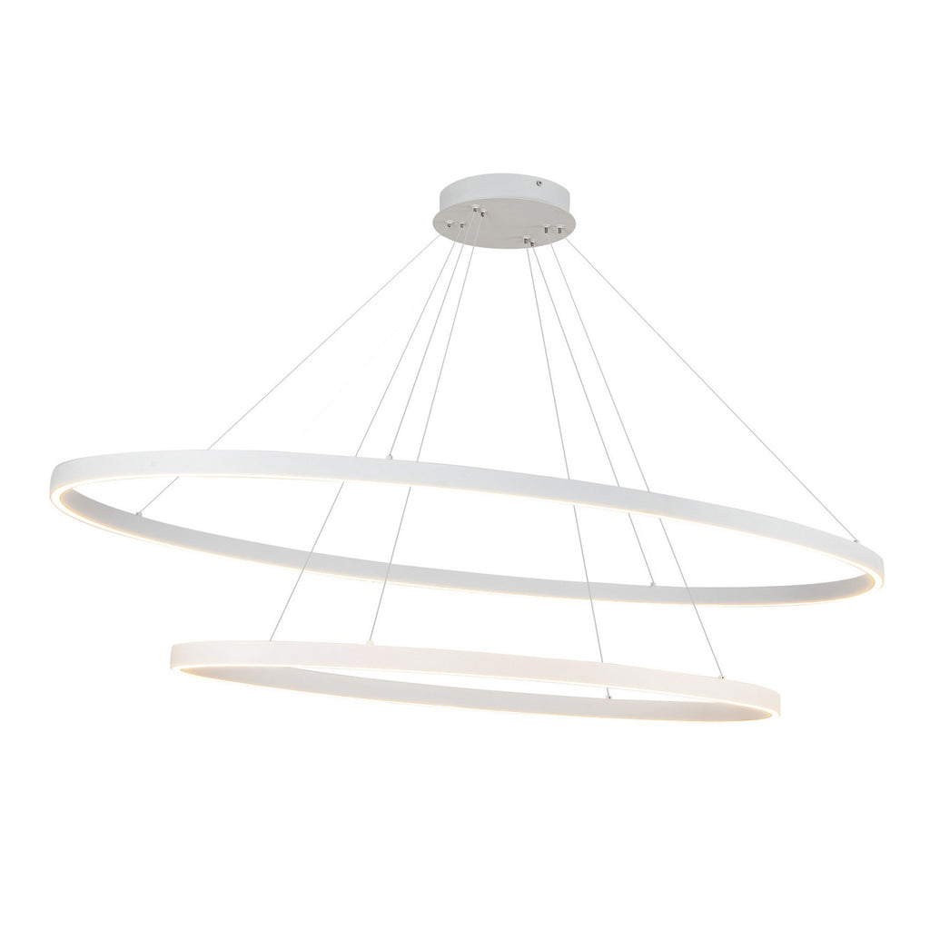 CH79253-WH Ovale 1 Light Chandelier | Alternate Image