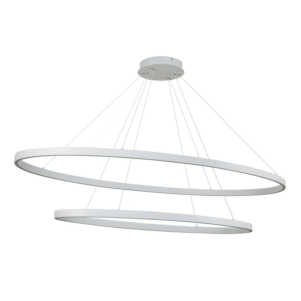 CH79253-WH Ovale 1 Light Chandelier | Alternate Image