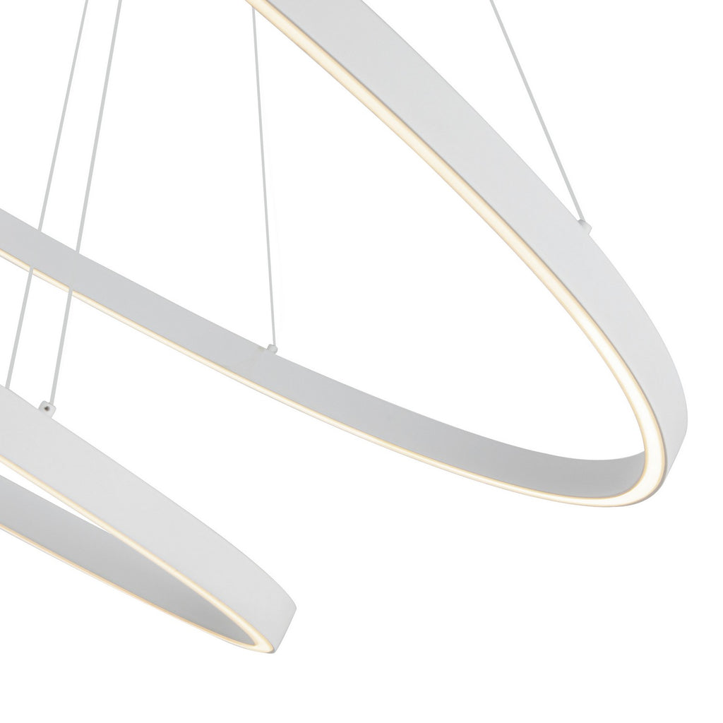 CH79253-WH Ovale 1 Light Chandelier | Alternate Image