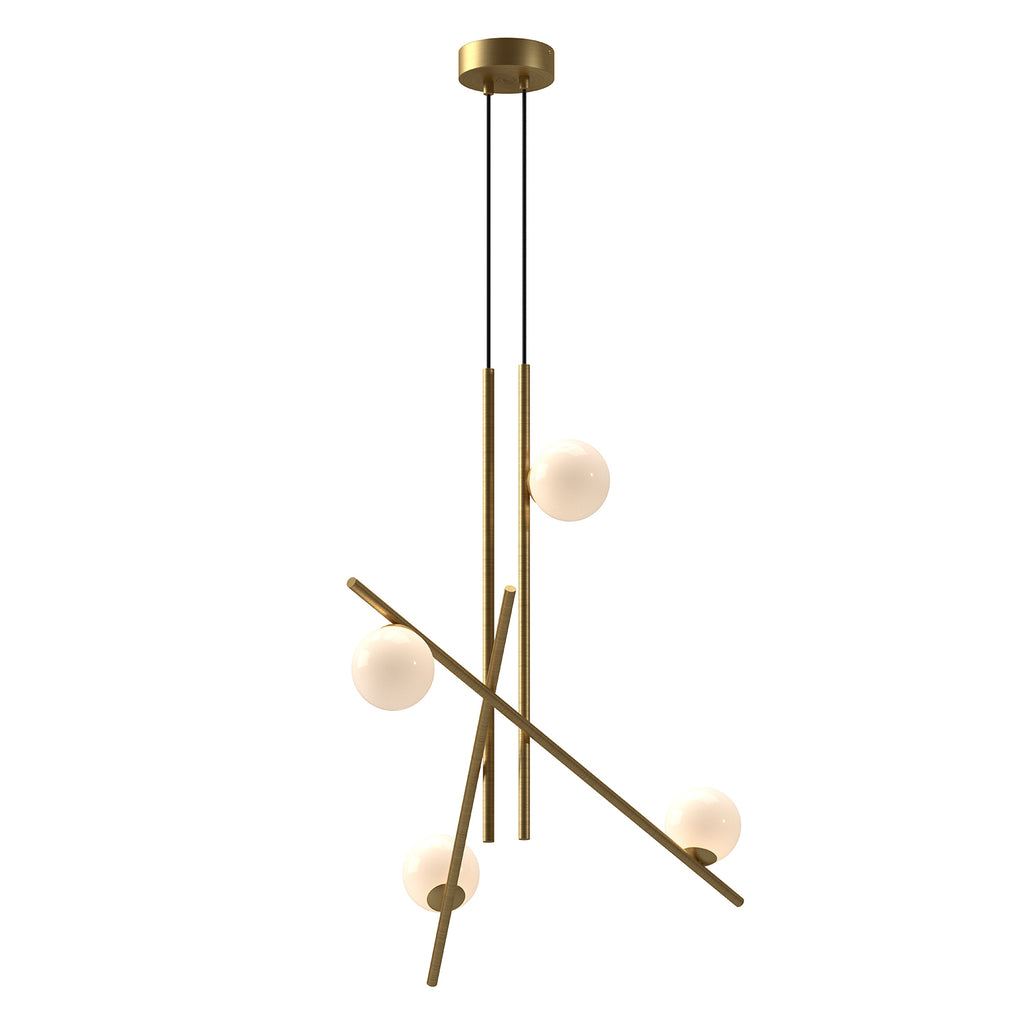 CH89832-BG/GO Amara 1 Light Chandelier | Main Image