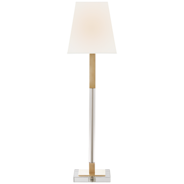 Antique-Burnished Brass and Crystal