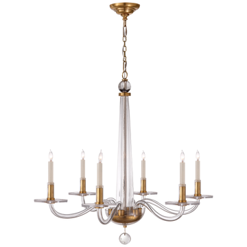 Antique Brass and Clear Glass