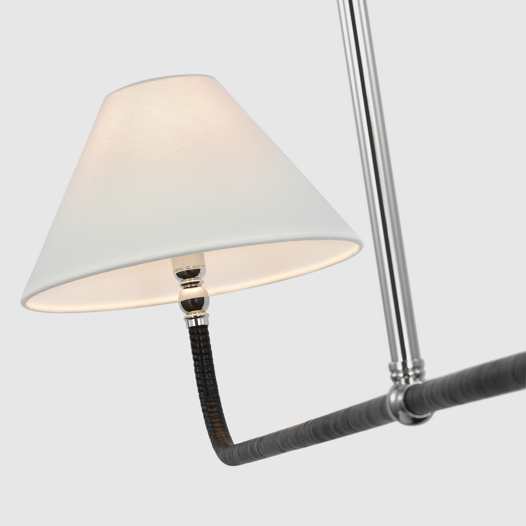 CHC5087PNBRTL Chapman & Myers Basden 2 Light Linear Chandelier | Alternate Image