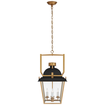 Matte Black and Antique-Burnished Brass