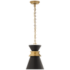 CHC5240ABBLK Chapman & Myers Alborg 1 Light Mini Pendant | Main Image