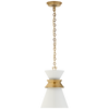 CHC5240ABWHT Chapman & Myers Alborg 1 Light Mini Pendant | Main Image