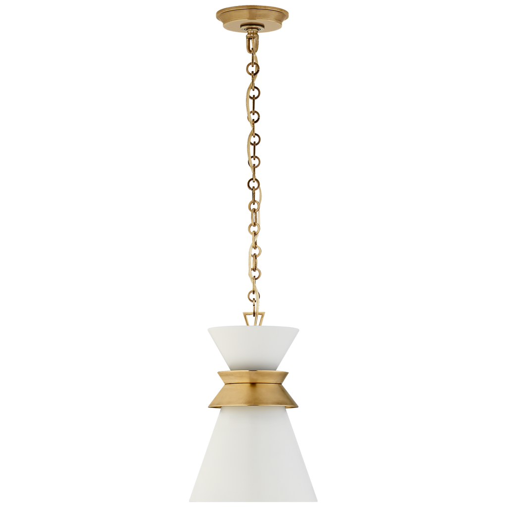 CHC5240ABWHT Chapman & Myers Alborg 1 Light Mini Pendant | Main Image