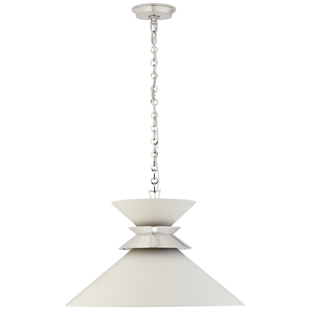 CHC5245PNWHT Chapman & Myers Alborg 1 Light Pendant | Main Image
