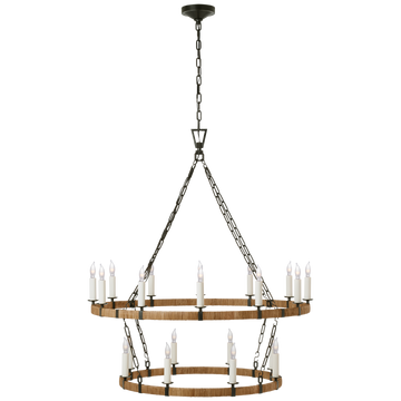 Aged Iron and Natural Rattan