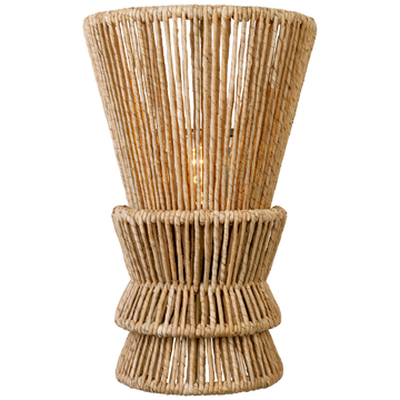 Polished Nickel and Natural Abaca