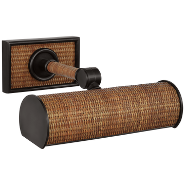 Bronze and Natural Woven Rattan