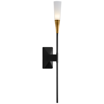 Matte Black and Antique Brass