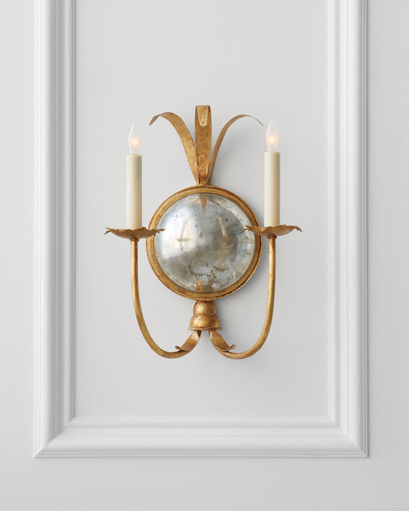 CHD4175GI Chapman & Myers Gramercy 2 Light Sconce | Lifestyle Image