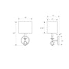 Crystorama Chimes 8'' Sconce - Product Dimensions