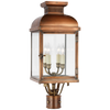 CHO7821NCCG Chapman & Myers Suffork 4 Light Outdoor Lantern Post | Main Image