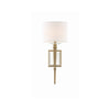 Crystorama Clifton 8'' Sconce in Aged Brass - Additional View