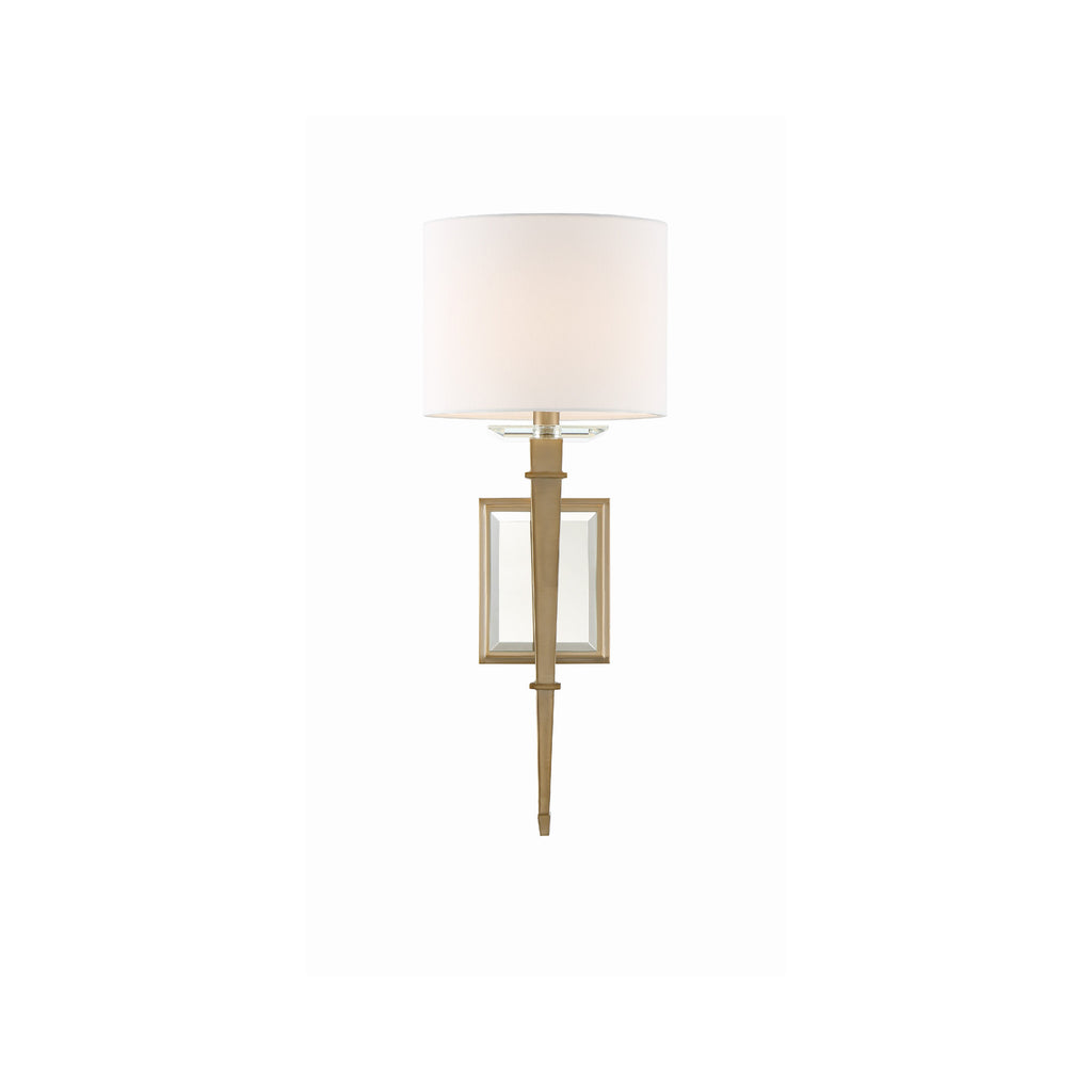 Crystorama Clifton 8'' Sconce in Aged Brass - Additional View