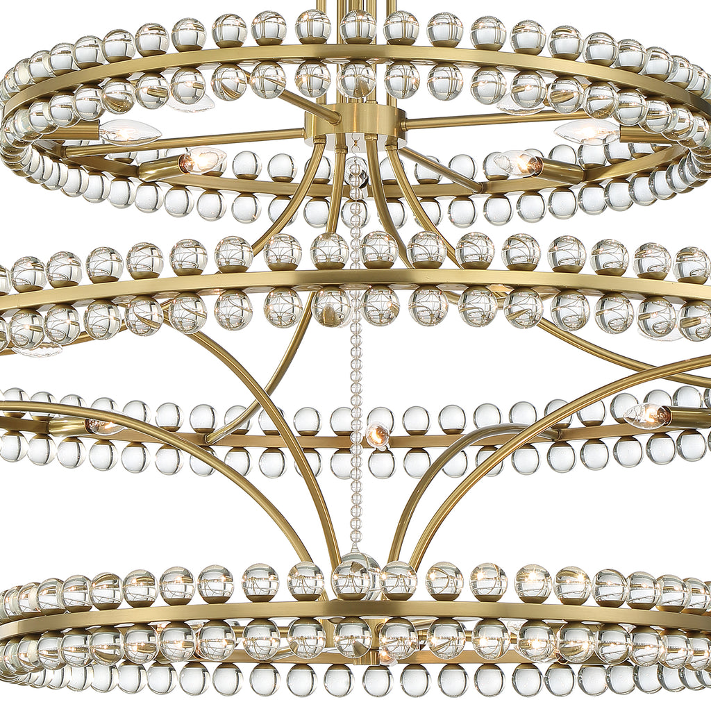 CLO-8000-AG Clover 24 Light Chandelier | Alternate Image