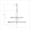 Crystorama Clover 39.25'' Chandelier - Product Dimensions