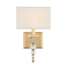 CLO-8892-AG Clover 1 Light Sconce | Main Image