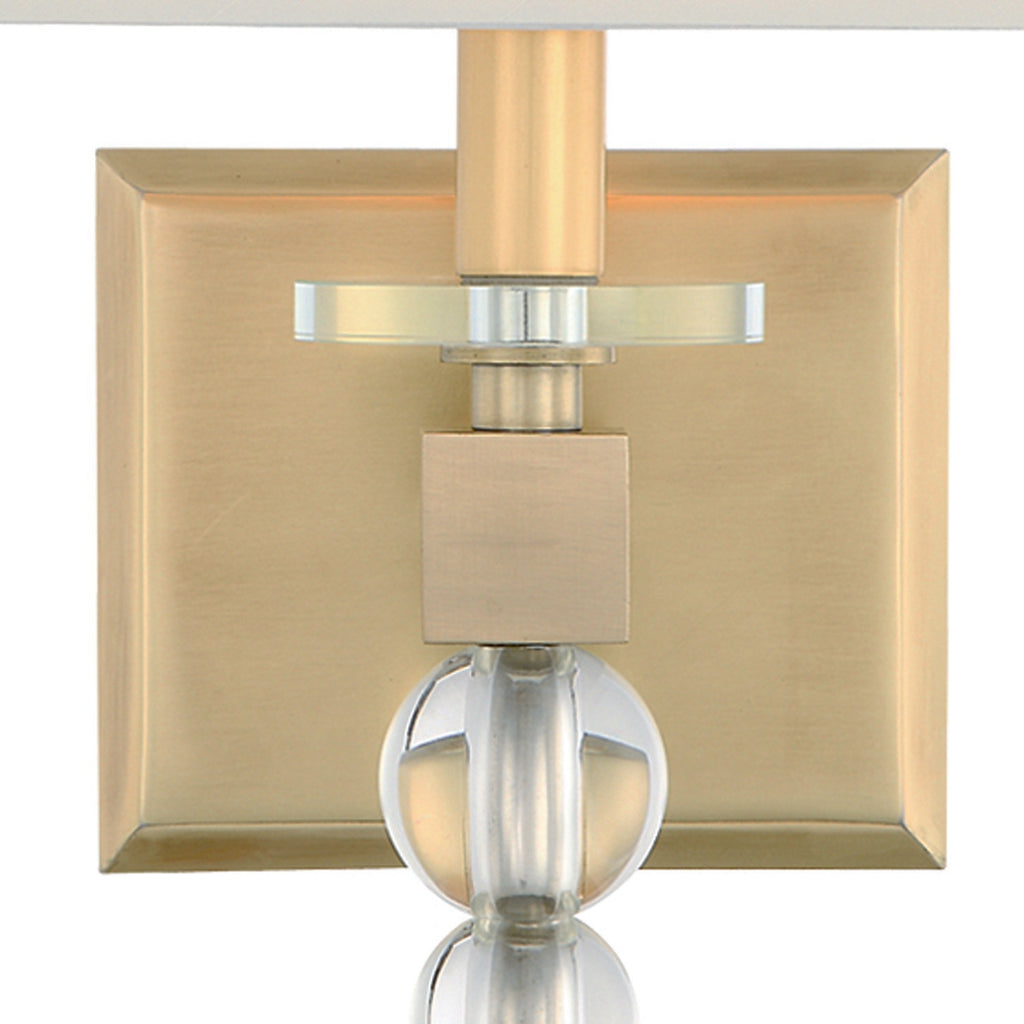 Crystorama Clover 9.5'' Sconce in Aged Brass - Additional View