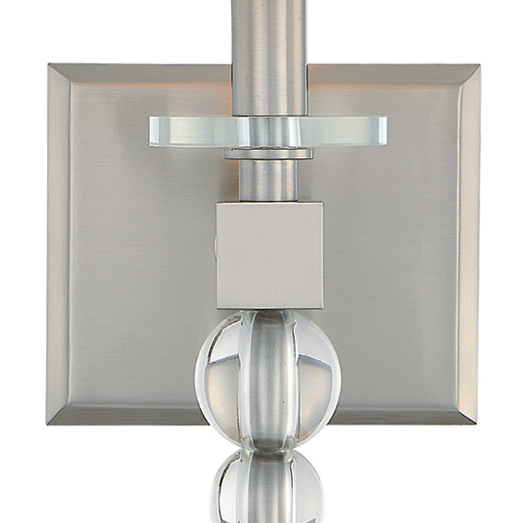 Crystorama Clover 9.5'' Sconce in Brushed Nickel - Additional View