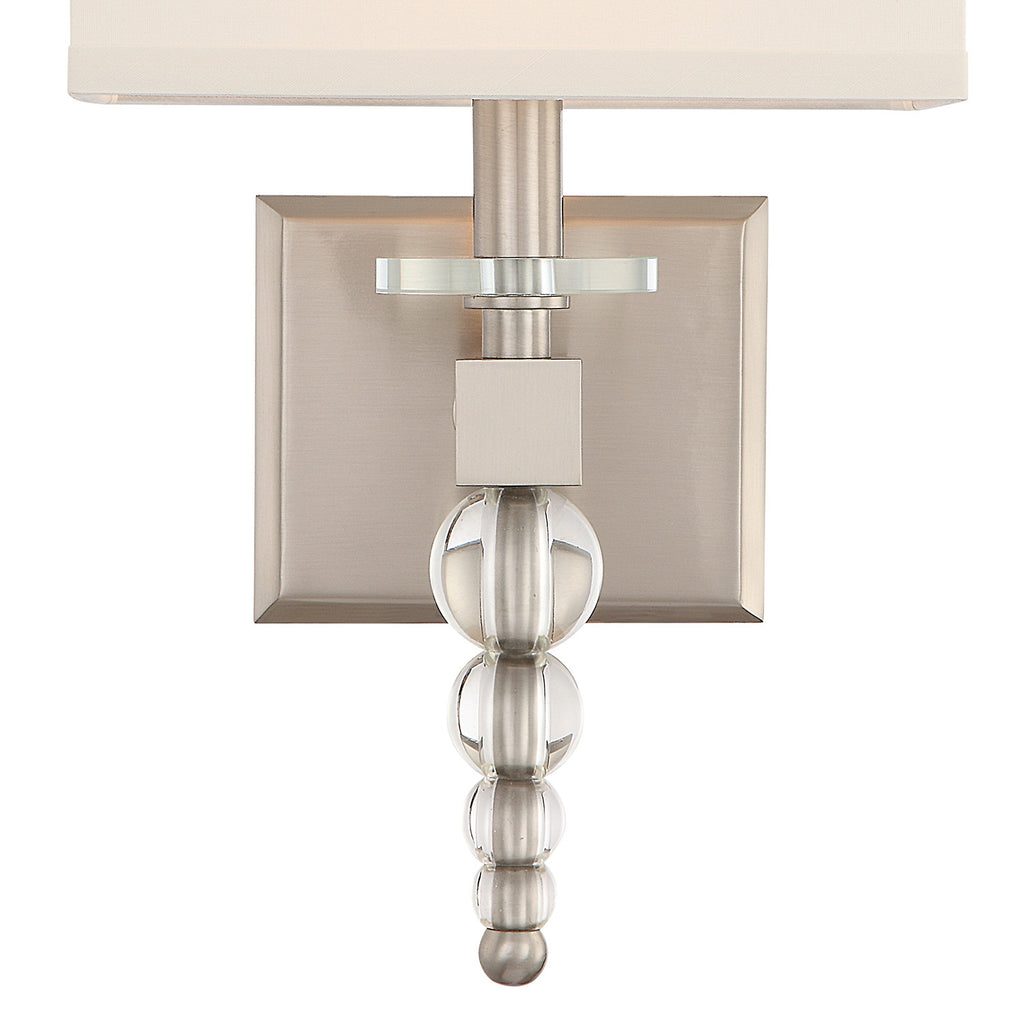 Crystorama Clover 9.5'' Sconce in Brushed Nickel - Additional View