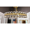 Crystorama Clover 18.25'' Semi Flush Mount in Aged Brass - Additional View