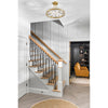 Crystorama Clover 18.25'' Semi Flush Mount in Aged Brass - Lifestyle View