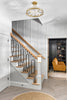 CLO-8894-AG Clover 18.25'' Semi Flush Mount | Lifestyle Image